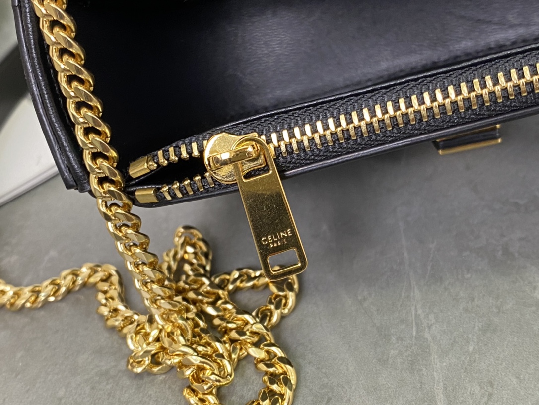 셀린느 셀린느 스몰 월렛 체인백 블랙 10G453 14 x 11 x 5 cm 상세 이미지 10