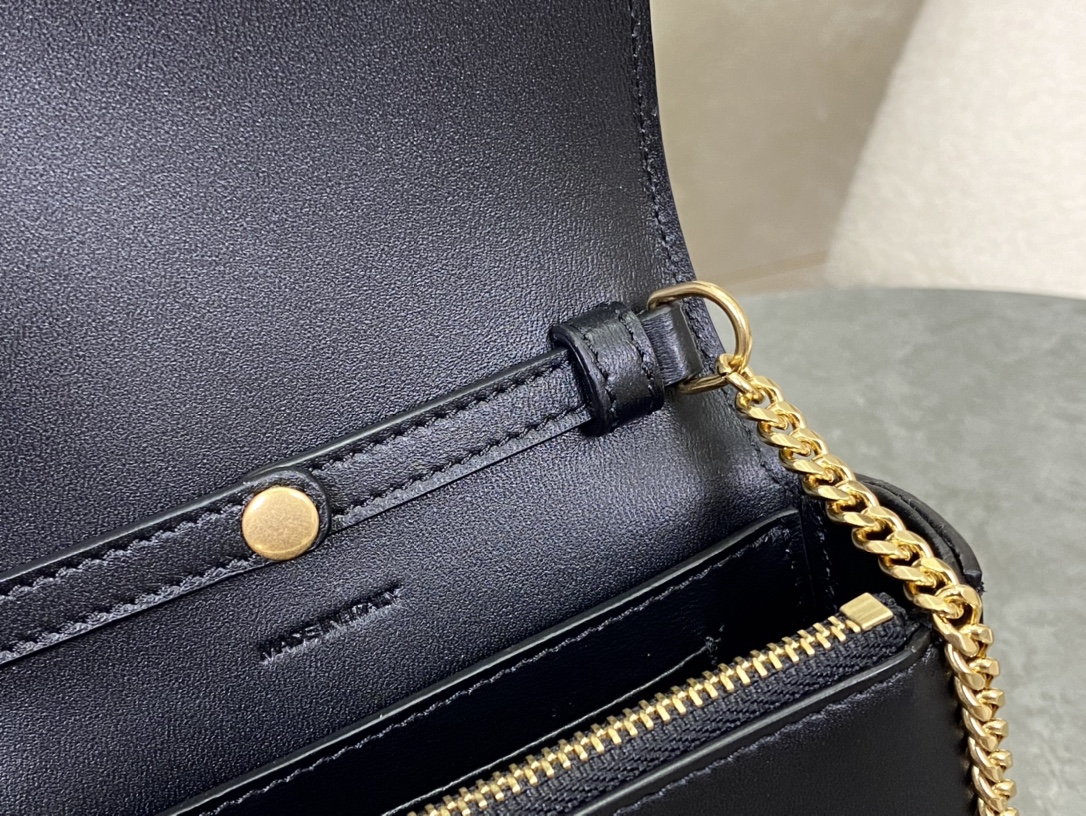 셀린느 셀린느 스몰 월렛 체인백 블랙 10G453 14 x 11 x 5 cm 상세 이미지 11