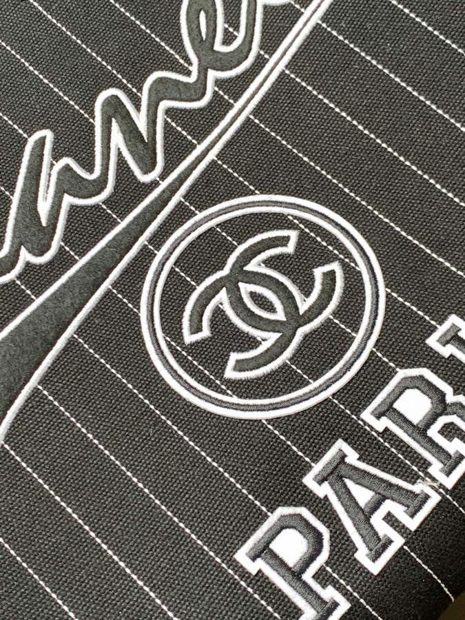 샤넬 지존샵 샤넬 시즌 스트라이프 도빌백 토트 숄더 블랙 투톤 A66941  상세 이미지 5