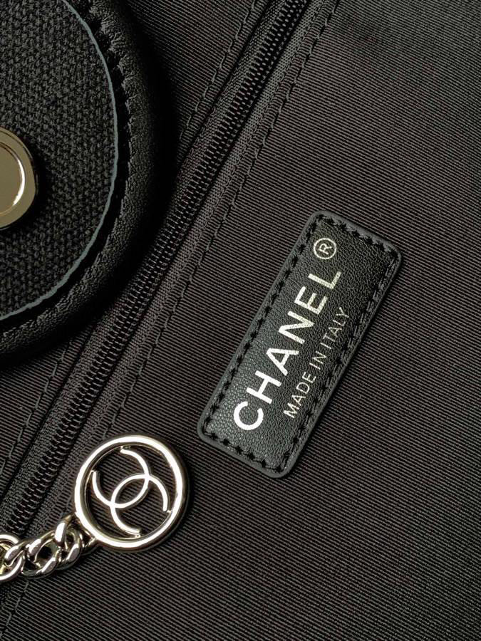 샤넬 지존샵 샤넬 시즌 스트라이프 도빌백 토트 숄더 블랙 투톤 A66941  상세 이미지 8