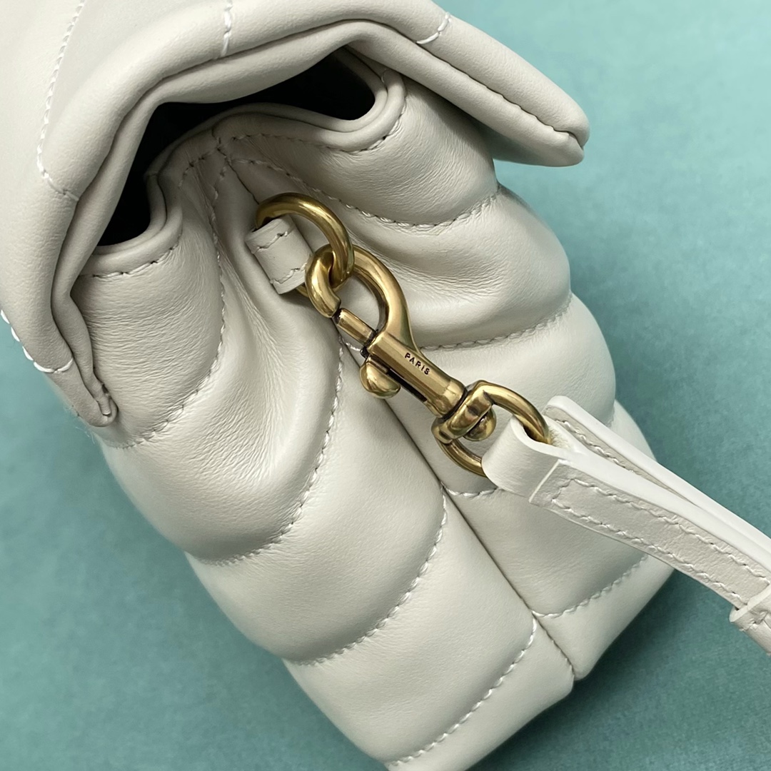 생로랑 생로랑 모노그램 루루 토이 숄더백 화이트 금장 467072 Size : 20 x 6 x 15 cm 상세 이미지 6