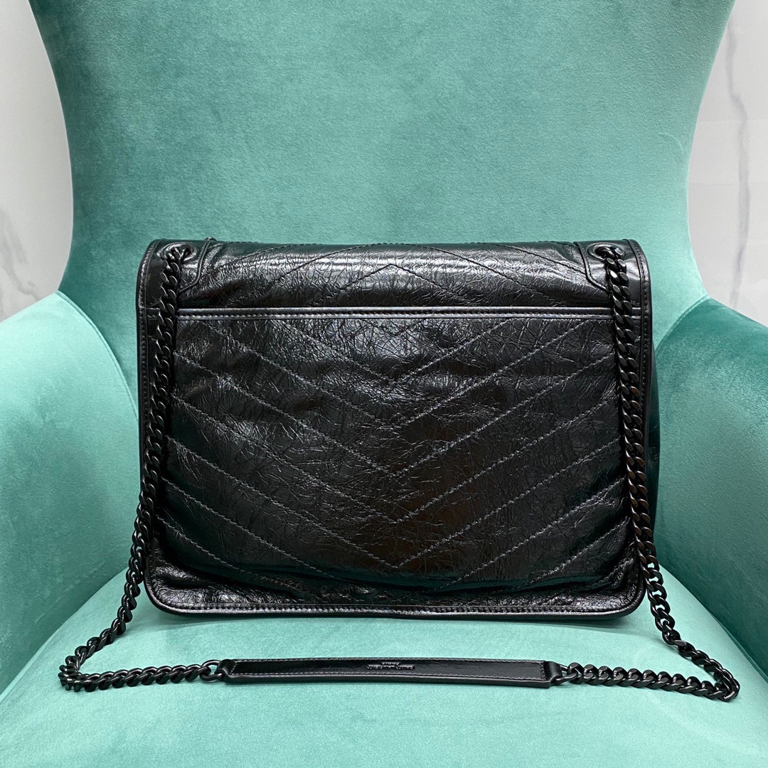 생로랑 공장 생로랑 여성 니키 라지 체인 숄더백 그레이 498883 Size : 32 x 14 x 23 cm 상세 이미지 2