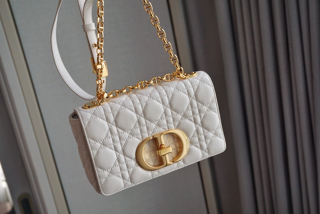 디올 엔젤 공장 디올 카로 백 화이트 서플 까나쥬 송아지 가죽 사이즈 20cm 상세 이미지 9