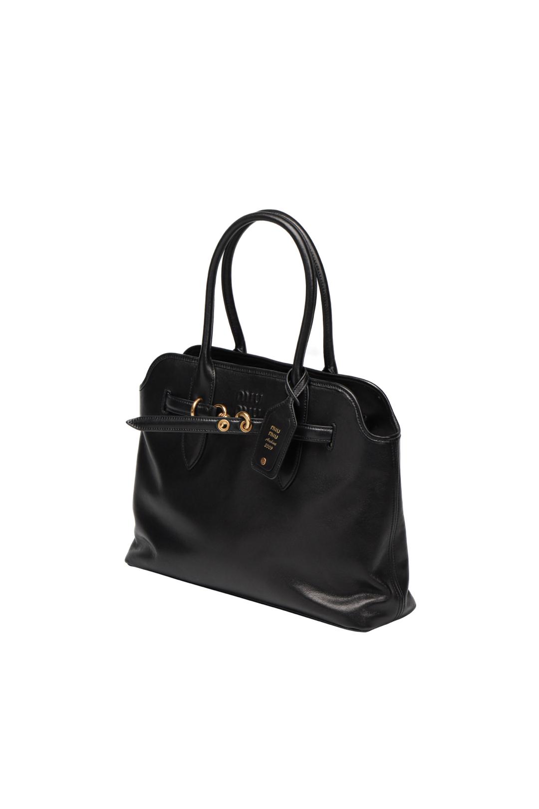 미우미우 미우미우 가죽 탑 핸들백 블랙 사이즈 31cm*40cm*13cm 상세 이미지 7