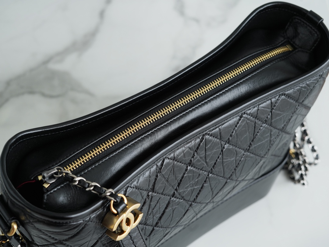 샤넬 팬더샵 샤넬 가브리엘 호보백 뉴 라지 블랙 사이즈 23*28*10cm 상세 이미지 5