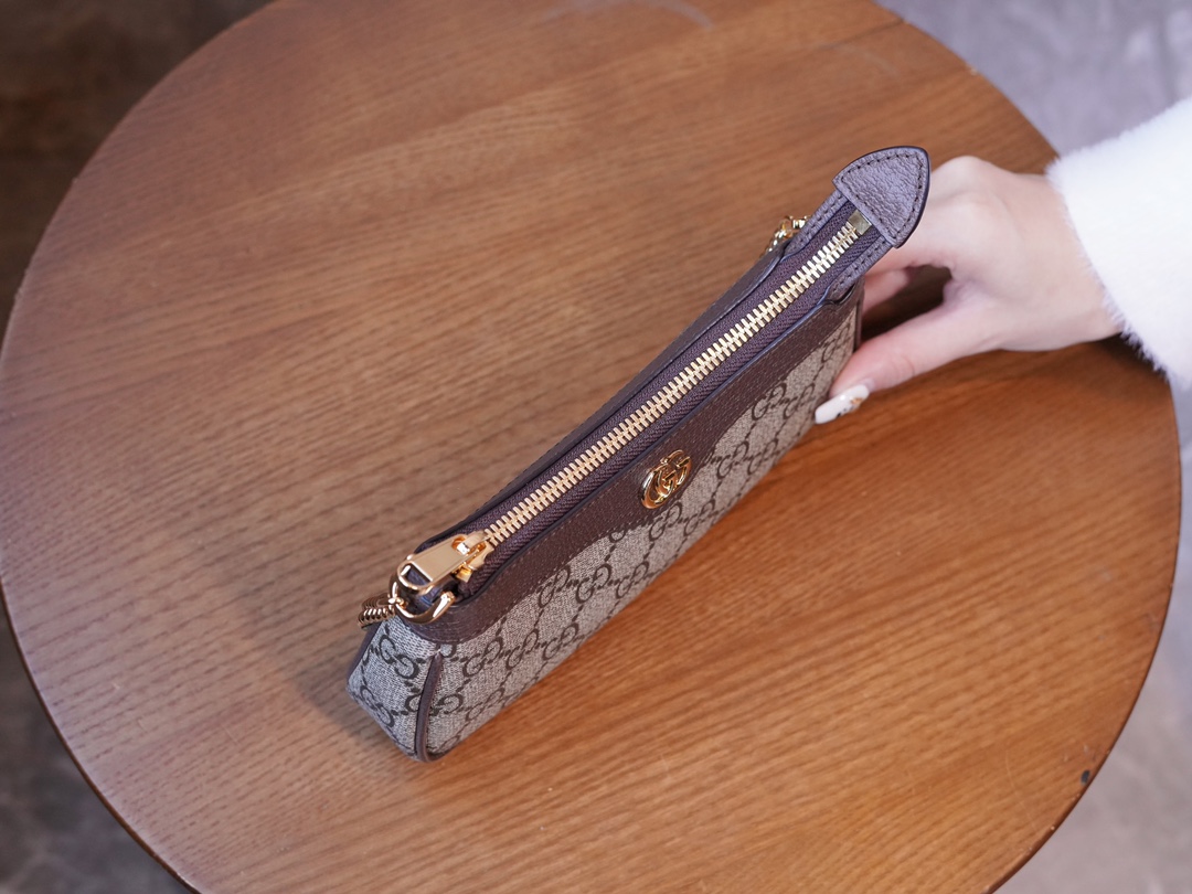 구찌 구찌 구찌 오피다아 스몰 핸드백 브라운 764960 사이즈 10*19*3cm 상세 이미지 3