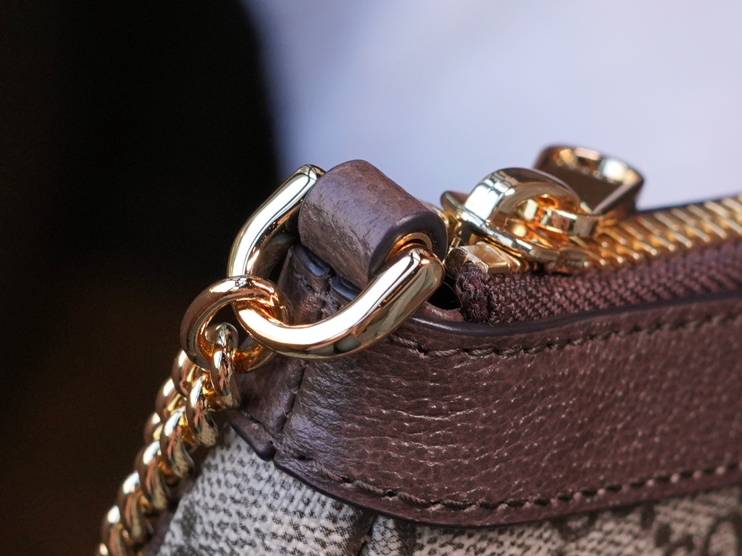 구찌 구찌 구찌 오피다아 스몰 핸드백 브라운 764960 사이즈 10*19*3cm 상세 이미지 10