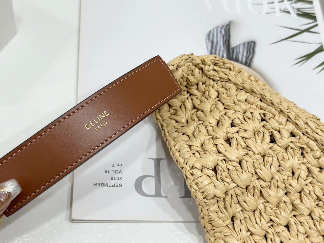 셀린느 셀린느 그란데비타 여성 클래식 파니에 라피아 호보백 112772 33 x 16 x 4 cm 상세 이미지 10