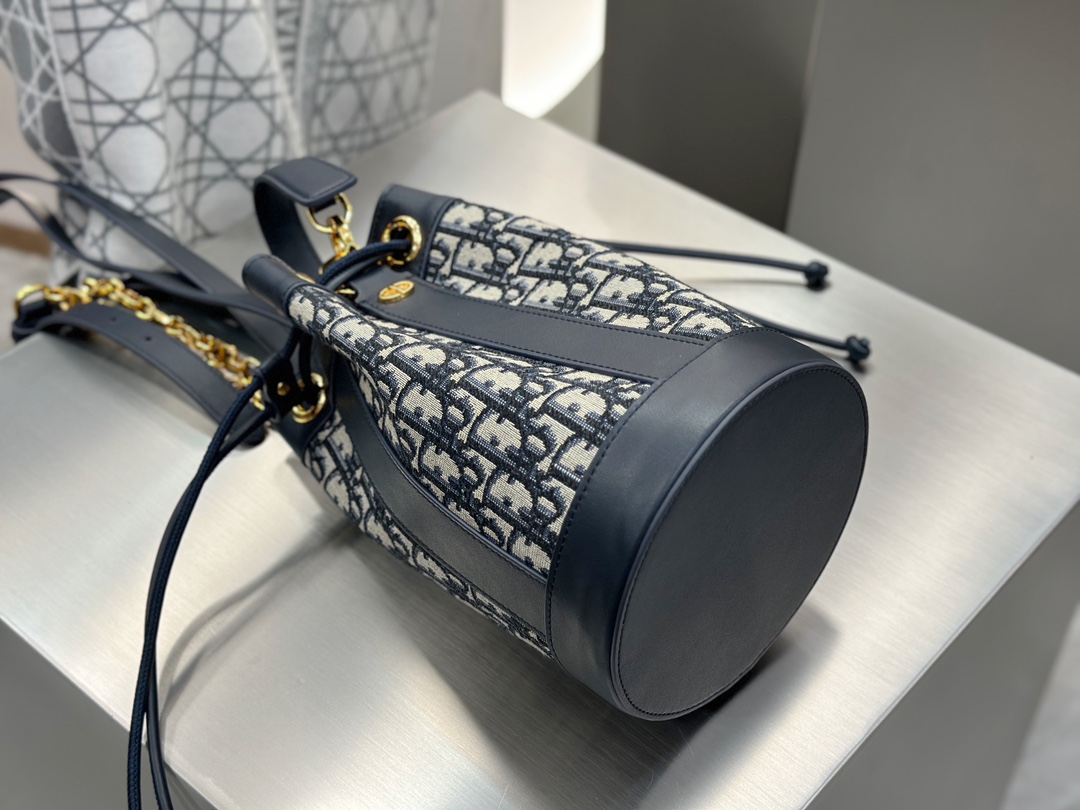 디올 디올 스몰 백팩 오블리크 자카드 블루 서플 맥시까나쥬 15 x 15 x 25 cm 상세 이미지 5