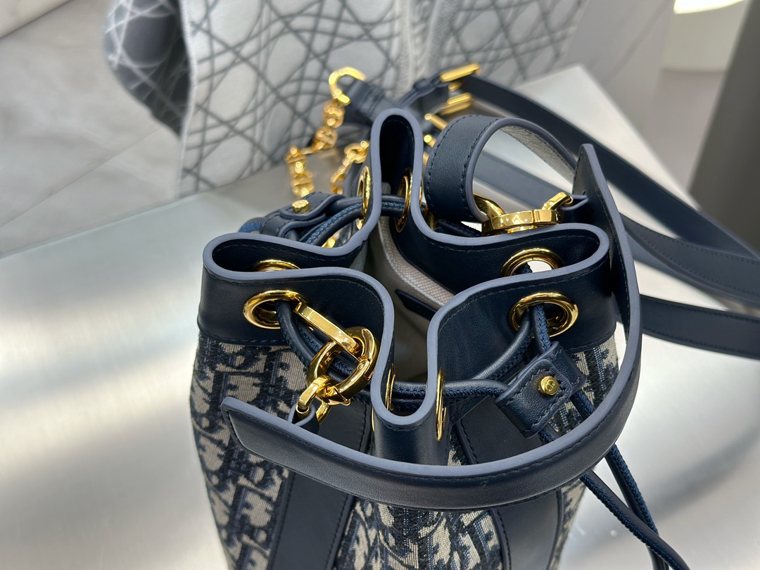 디올 디올 스몰 백팩 오블리크 자카드 블루 서플 맥시까나쥬 15 x 15 x 25 cm 상세 이미지 10