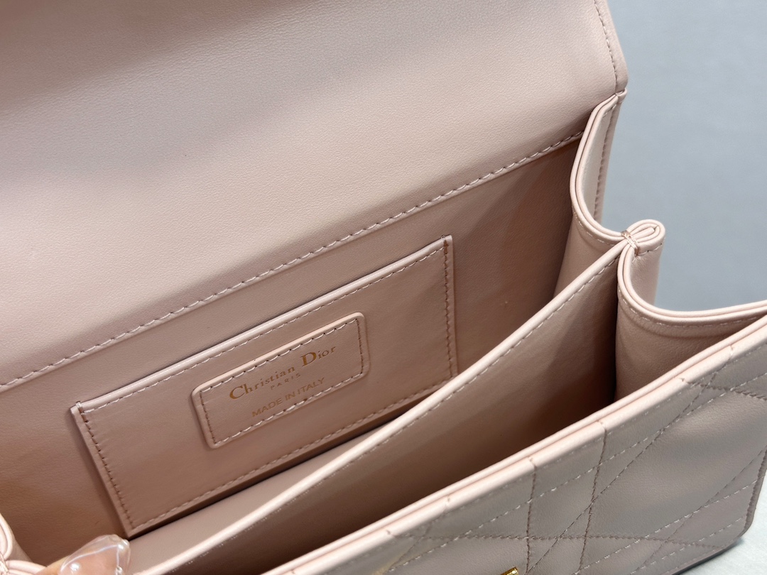 디올 디올 미니 앙쥬 백 매크로까나쥬 핑크 20 x 5 x 12 cm 상세 이미지 13