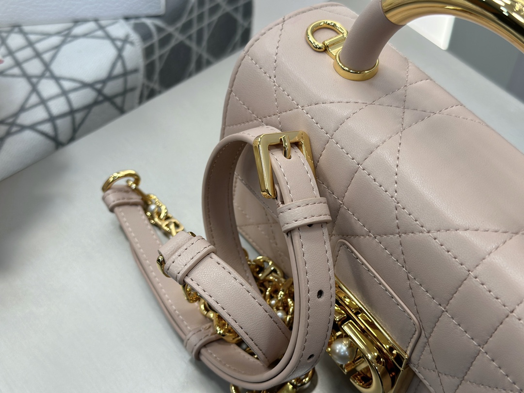 디올 디올 미니 앙쥬 백 매크로까나쥬 핑크 20 x 5 x 12 cm 상세 이미지 14