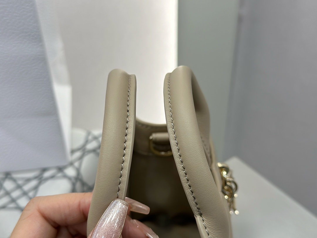 디올 디올 미니 스트랩 북 토트백 매크로까나쥬 베이지 21.5 x 13 x 7.5 cm 상세 이미지 13