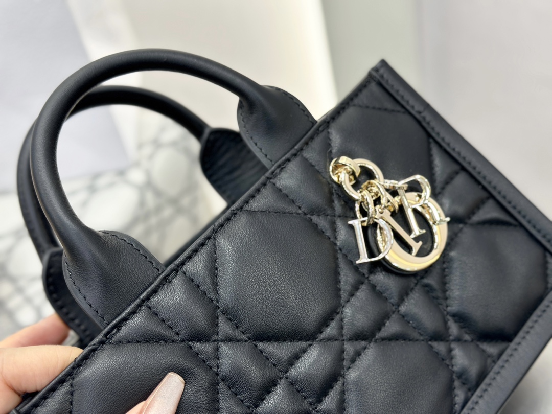 디올 디올 미니 스트랩 북 토트백 매크로까나쥬 블랙 21.5 x 13 x 7.5 cm 상세 이미지 13