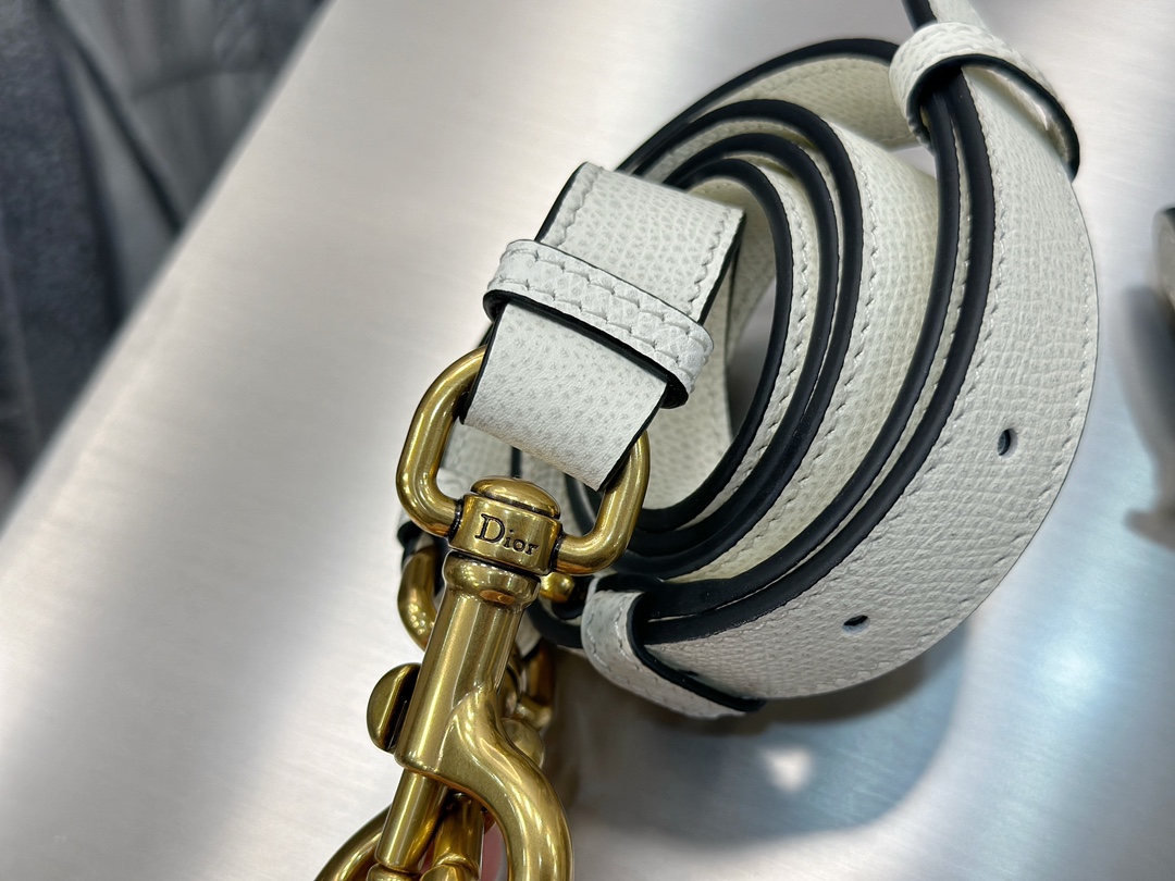 디올 디올 미디엄 새들 스트랩 백 라떼 25.5 x 20 x 6.5 cm 상세 이미지 16