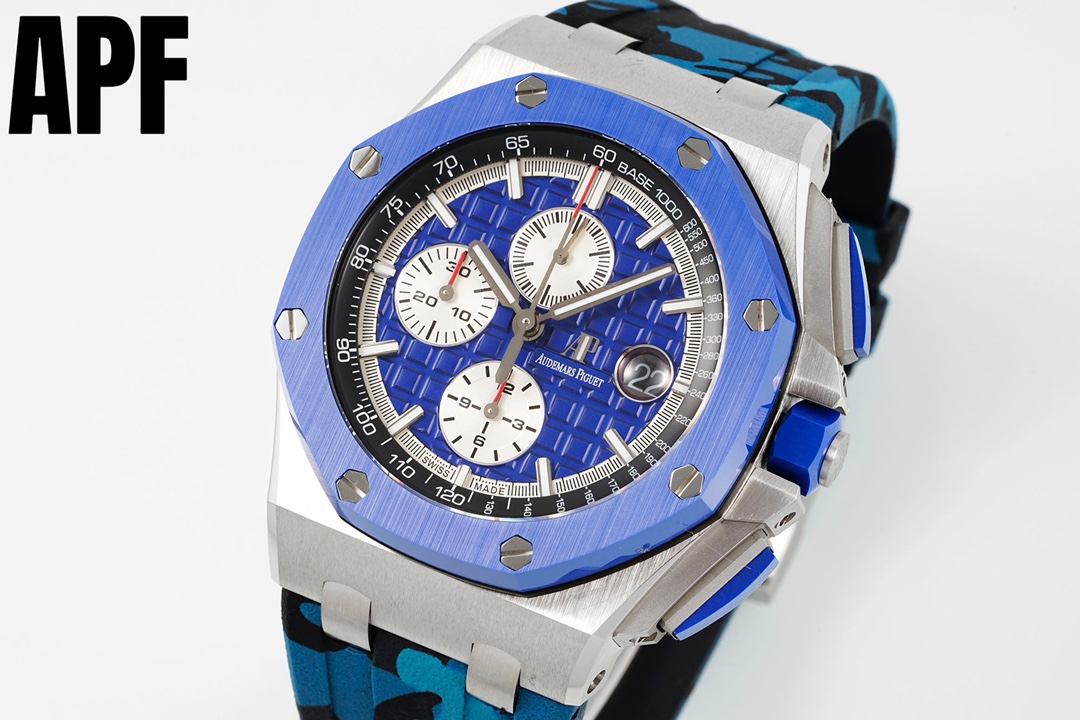 오데마피게 APF공장 오데마피게 로얄오크 오프셔 청판 다이얼 44mm 26400SO.OO.A335CA.01 3126 무브먼트 상세 이미지 3