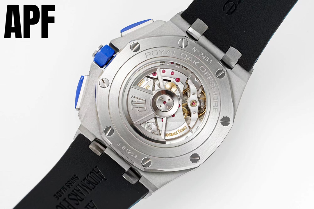 오데마피게 APF공장 오데마피게 로얄오크 오프셔 청판 다이얼 44mm 26400SO.OO.A335CA.01 3126 무브먼트 상세 이미지 8