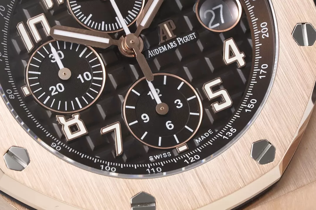 오데마피게 APF공장 오데마피게 로얄오크 오프쇼어 블랙 다이얼 로즈골드 금통 26470 Cal.3126 무브먼트 상세 이미지 5