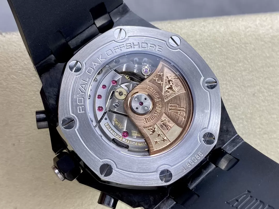 오데마피게 APF공장 오데마피게 로열오크 오프쇼어 크로노그래프 블랙 카본 42mm 26205AU Cal.3126 무브먼트 상세 이미지 7