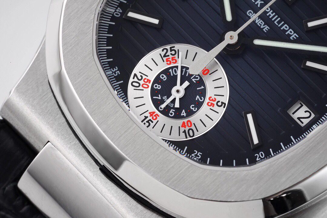 파텍필립 3K공장 파텍필립 노틸러스40주년 리미티드 에디션 청판 다이얼 가죽밴드 5980 PP.CH28-520 무브먼트 상세 이미지 4