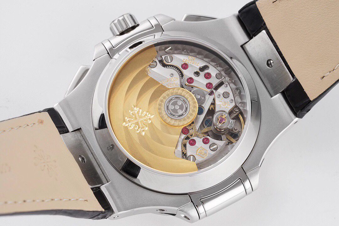 파텍필립 3K공장 파텍필립 노틸러스40주년 리미티드 에디션 청판 다이얼 가죽밴드 5980 PP.CH28-520 무브먼트 상세 이미지 6