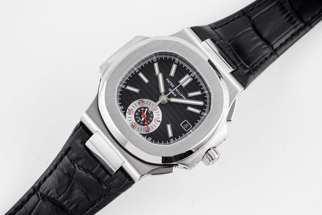 파텍필립 3K공장 파텍필립 노틸러스40주년 리미티드 에디션 블랙 다이얼 가죽밴드 5980 PP.CH28-520 무브먼트 상세 이미지 2