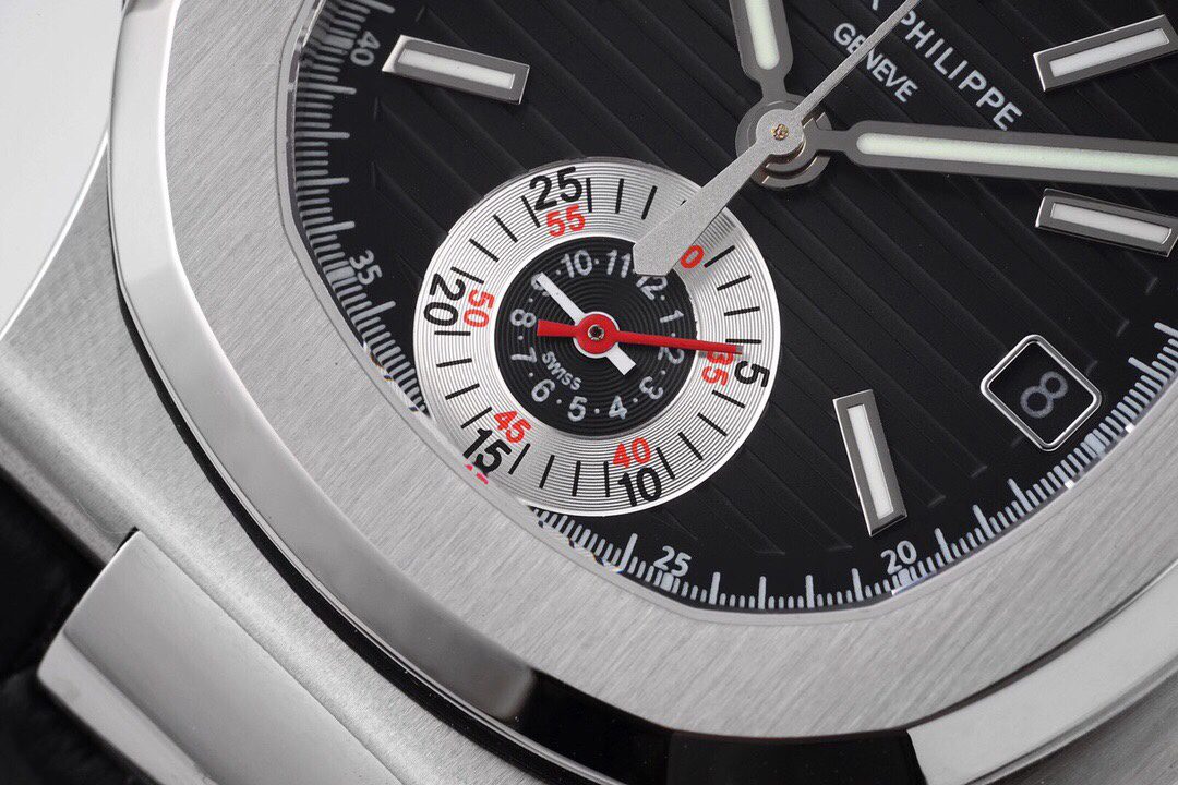파텍필립 3K공장 파텍필립 노틸러스40주년 리미티드 에디션 블랙 다이얼 가죽밴드 5980 PP.CH28-520 무브먼트 상세 이미지 4