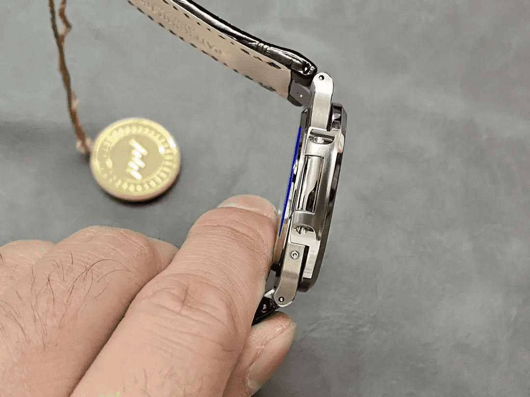 파텍필립 PPF공장 V2 파텍필립 노틸러스 문페이즈 청판 가죽 밴드 5712 240 무브, 소음 없음 상세 이미지 9