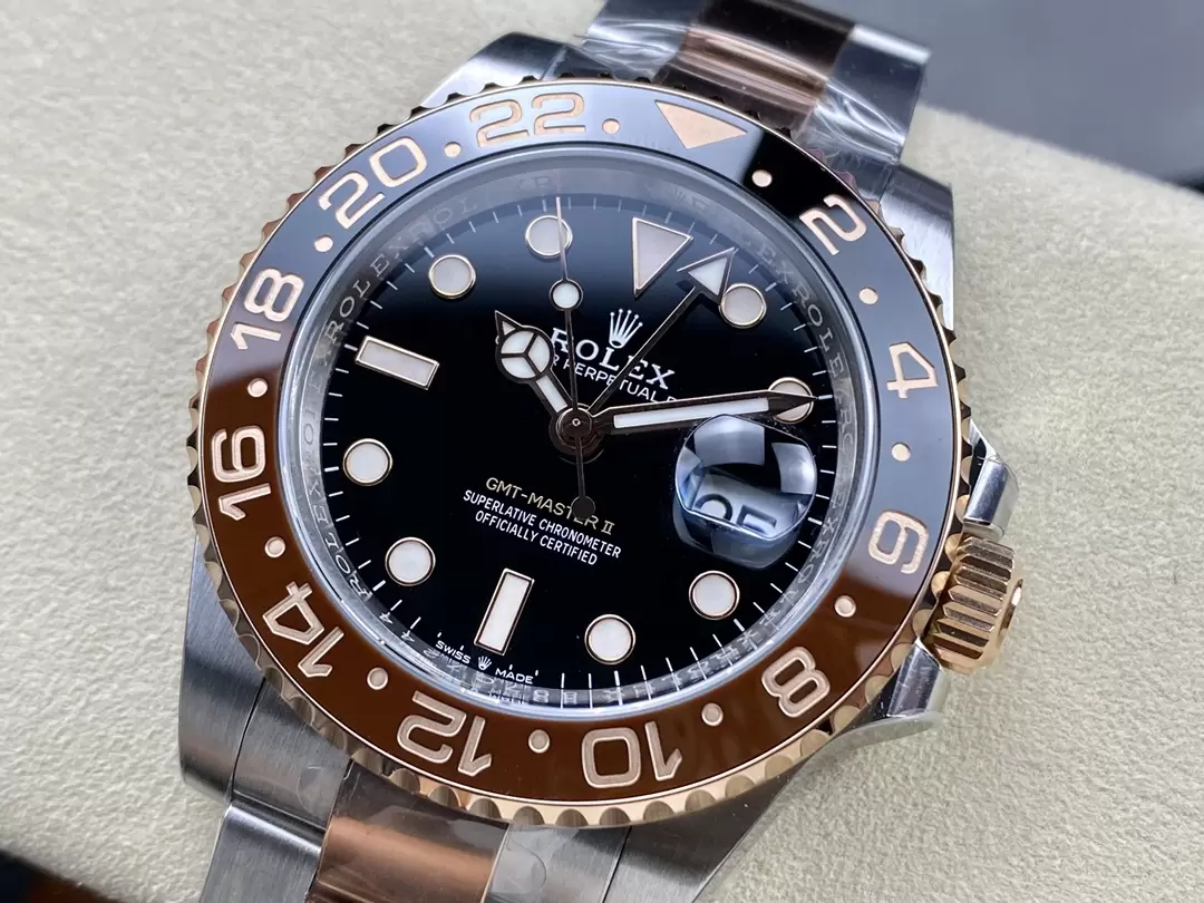 C+공장 롤렉스 GMT마스터 2 루트비어 로즈골드 콤비 m126711chnr 상세 이미지 5