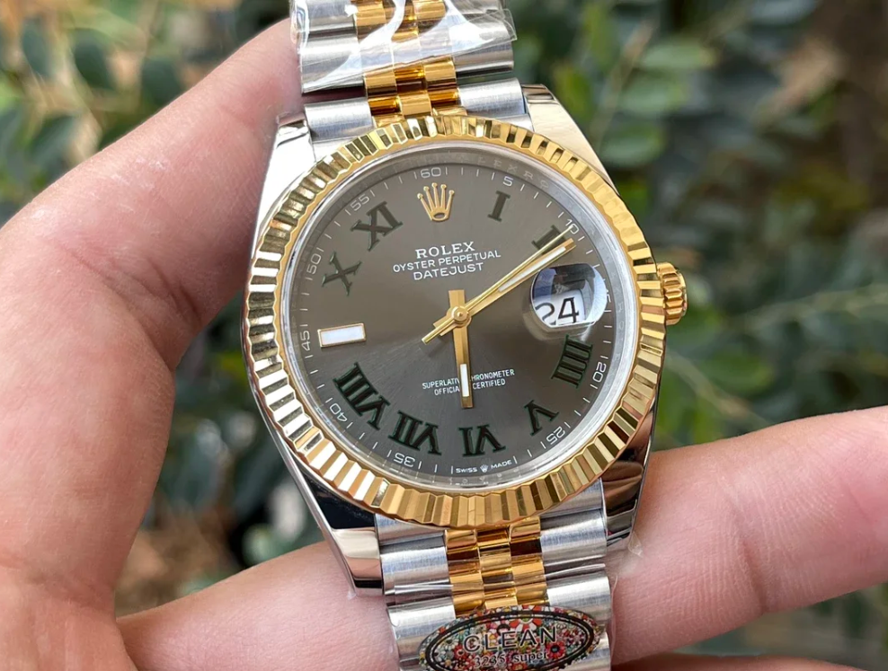 클린공장 롤렉스 데이트저스트 그레이 로만다이얼 콤비 쥬빌 41mm 126333 상세 이미지 2