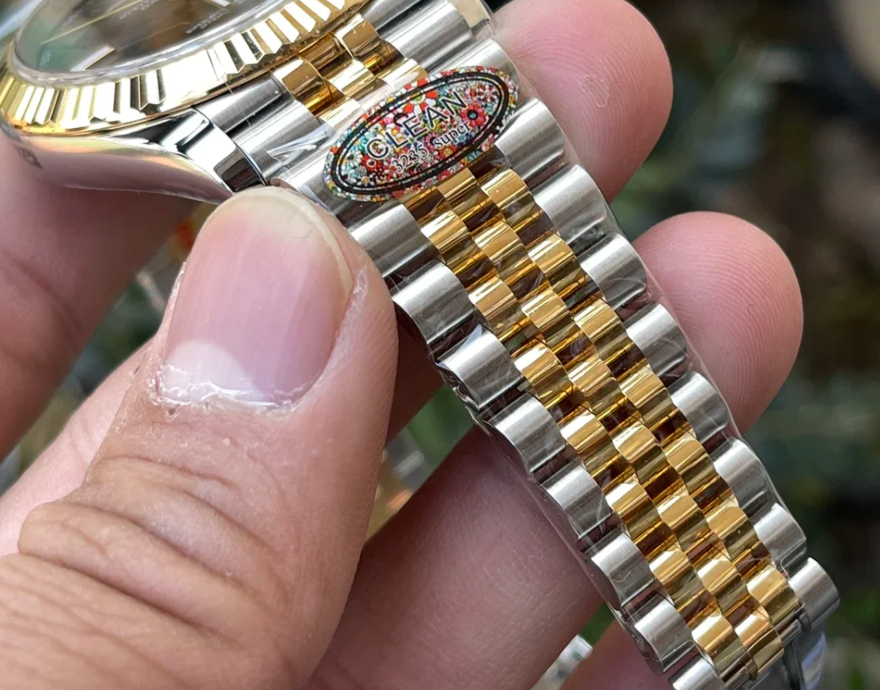 클린공장 롤렉스 데이트저스트 그레이 로만다이얼 콤비 쥬빌 41mm 126333 상세 이미지 8