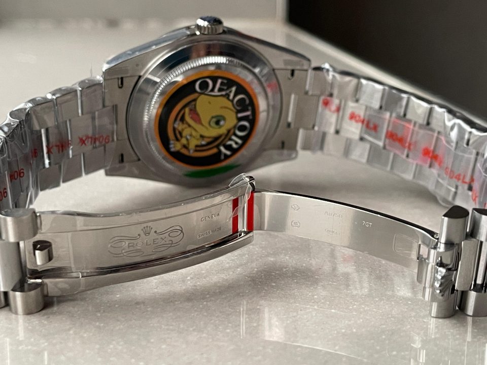 QF공장 롤렉스 데이데이트 그라데이션 청판 로만 다이얼 화이트 골드 금통 (텅스텐 헤비버전) 40mm 228239 상세 이미지 8