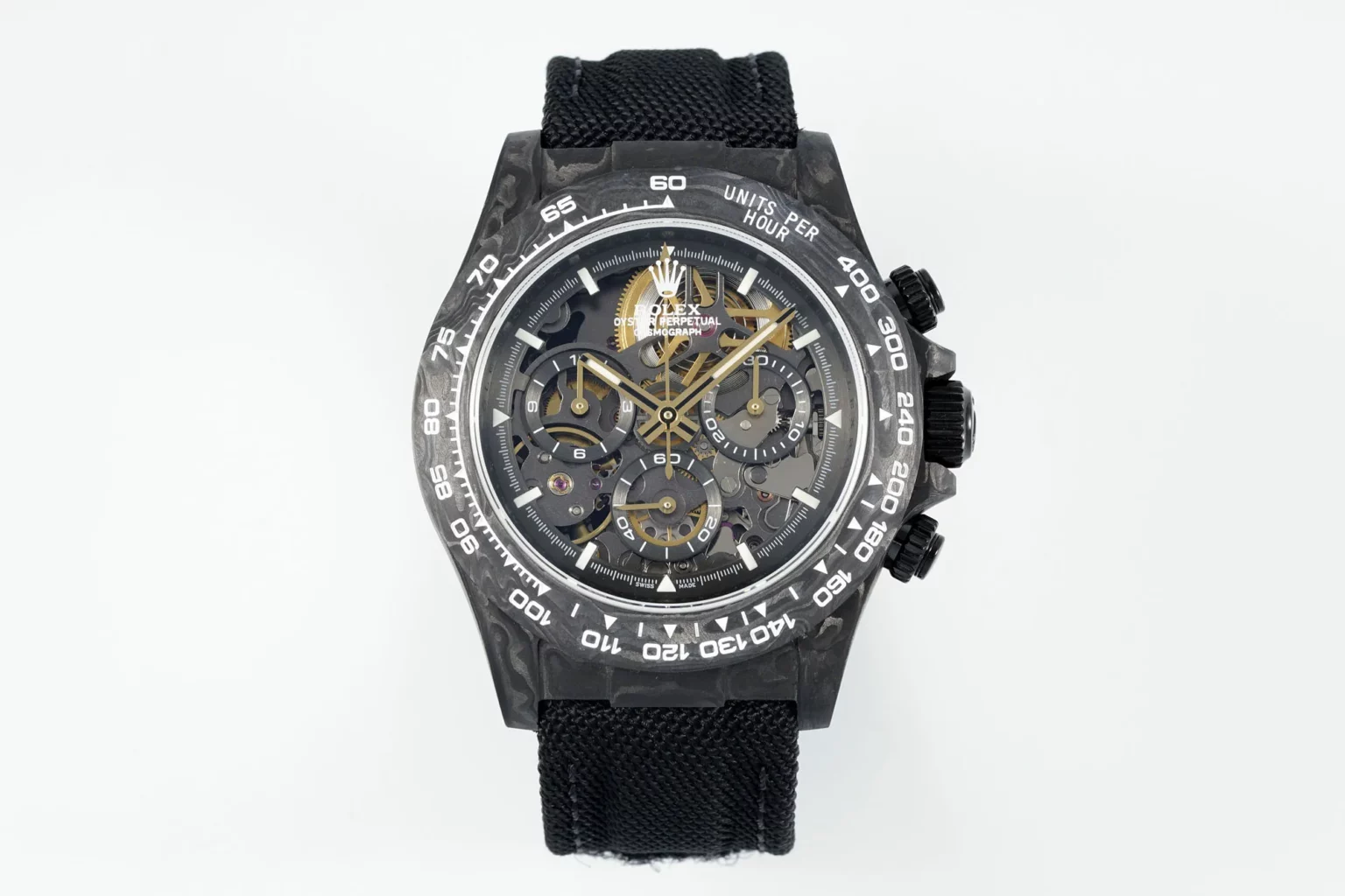 GET 공장 롤렉스 데이토나 DIW 커스텀 카본 케이스 골드 포인트 40mm 상세 이미지 2