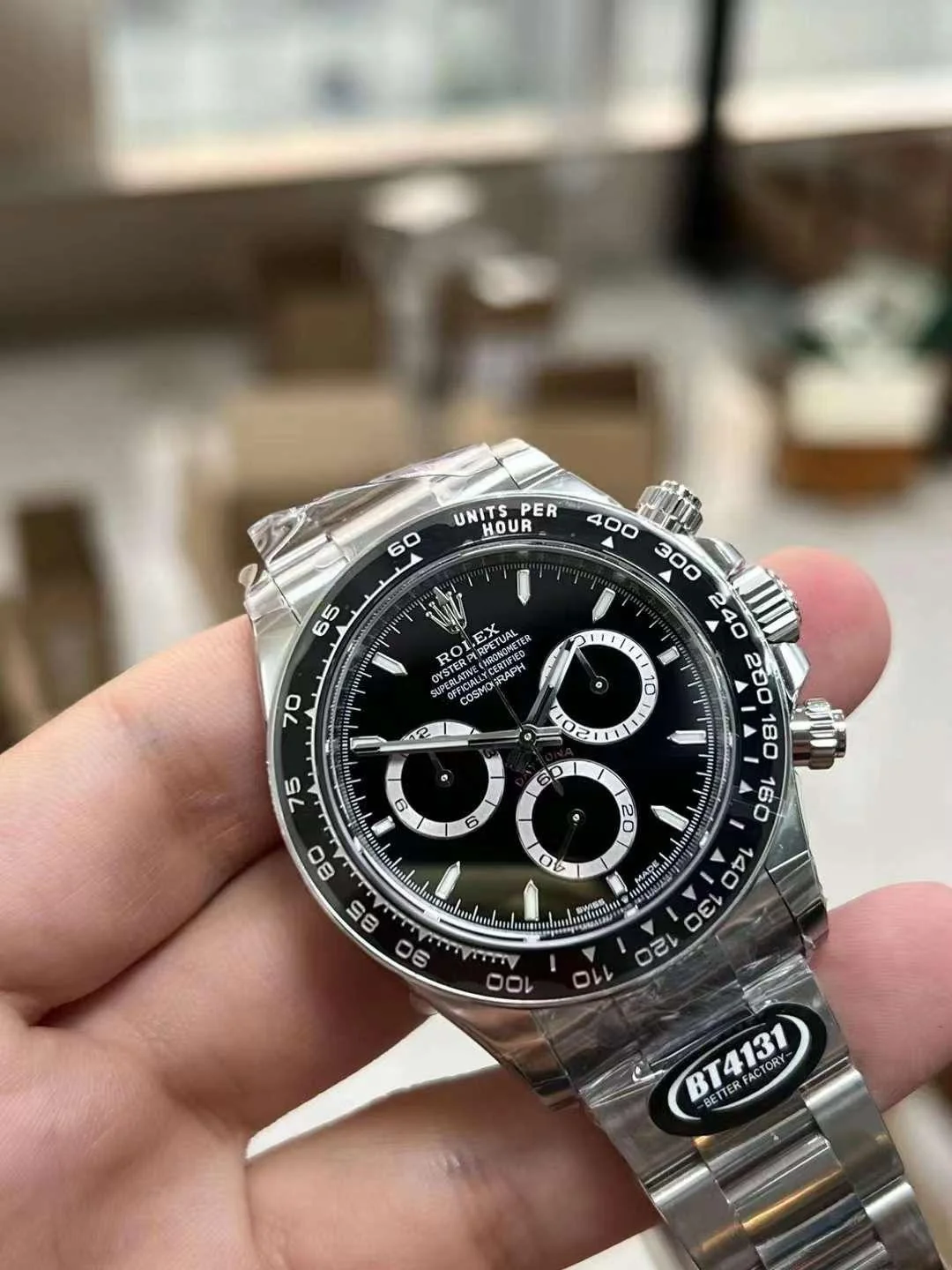 BT공장 롤렉스 코스모그래프 세라믹 데이토나 블랙 다이얼 126500 상세 이미지 4