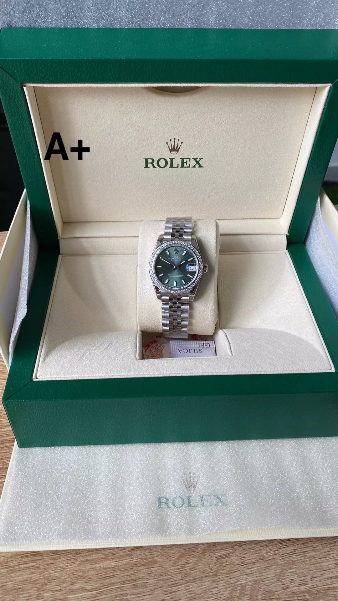 A+공장 롤렉스 데이저스트 그린 다이얼 다이아 베젤 콤비 31mm m278384rbr 상세 이미지 3