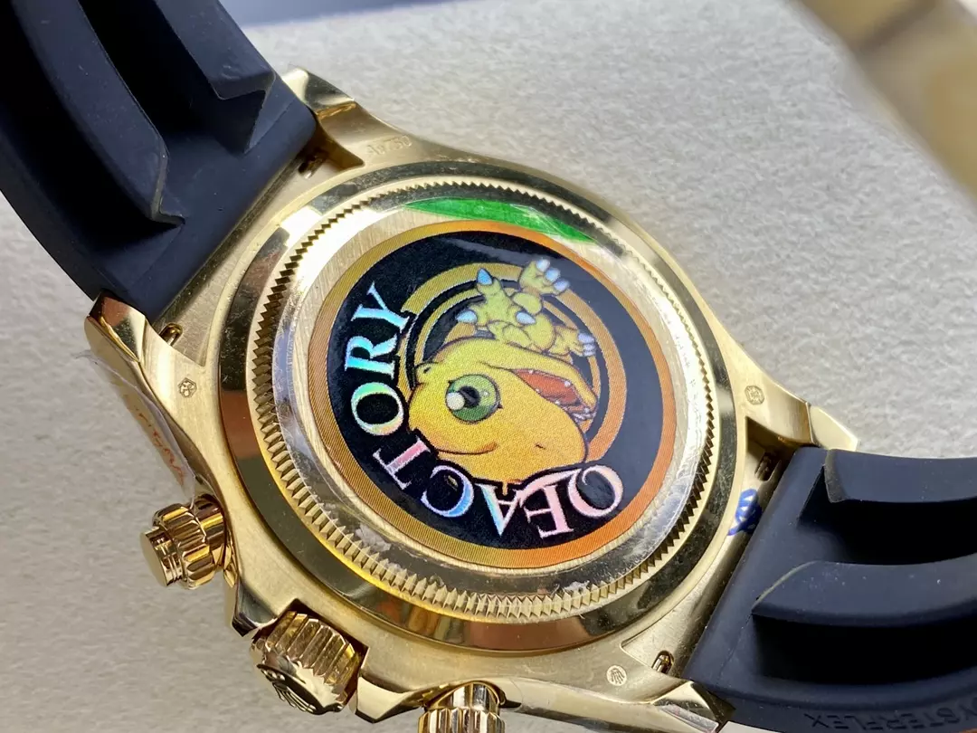 QF공장 롤렉스 코스모그래프 데이토나 화이트 다이얼 옐로우골드 금통 러버밴드 m126518 상세 이미지 9