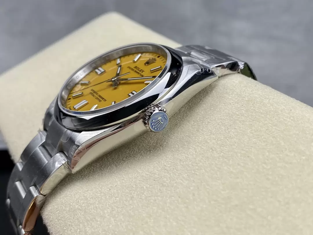 VS공장 롤렉스 오이스터 퍼페츄얼 옐로우 다이얼 돔베젤 36mm 오이스터 126000 상세 이미지 7