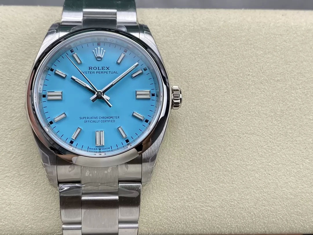 VS공장 롤렉스 오이스터 퍼페츄얼 터콰이즈 다이얼 돔베젤 36mm 오이스터 126000 상세 이미지 2