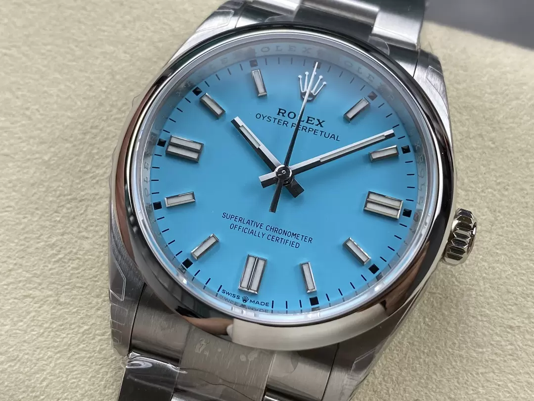 VS공장 롤렉스 오이스터 퍼페츄얼 터콰이즈 다이얼 돔베젤 36mm 오이스터 126000 상세 이미지 4