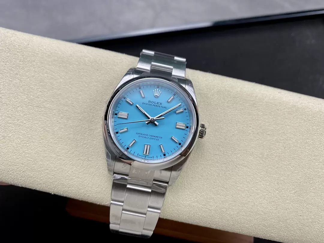 VS공장 롤렉스 오이스터 퍼페츄얼 터콰이즈 다이얼 돔베젤 36mm 오이스터 126000 상세 이미지 5