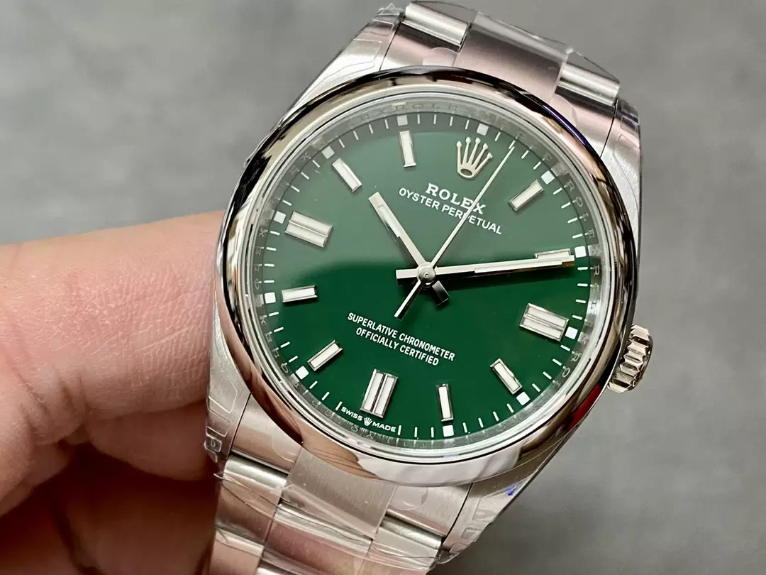 VS공장 롤렉스 오이스터 퍼페츄얼 그린 다이얼 돔베젤 36mm 오이스터 126000 상세 이미지 4
