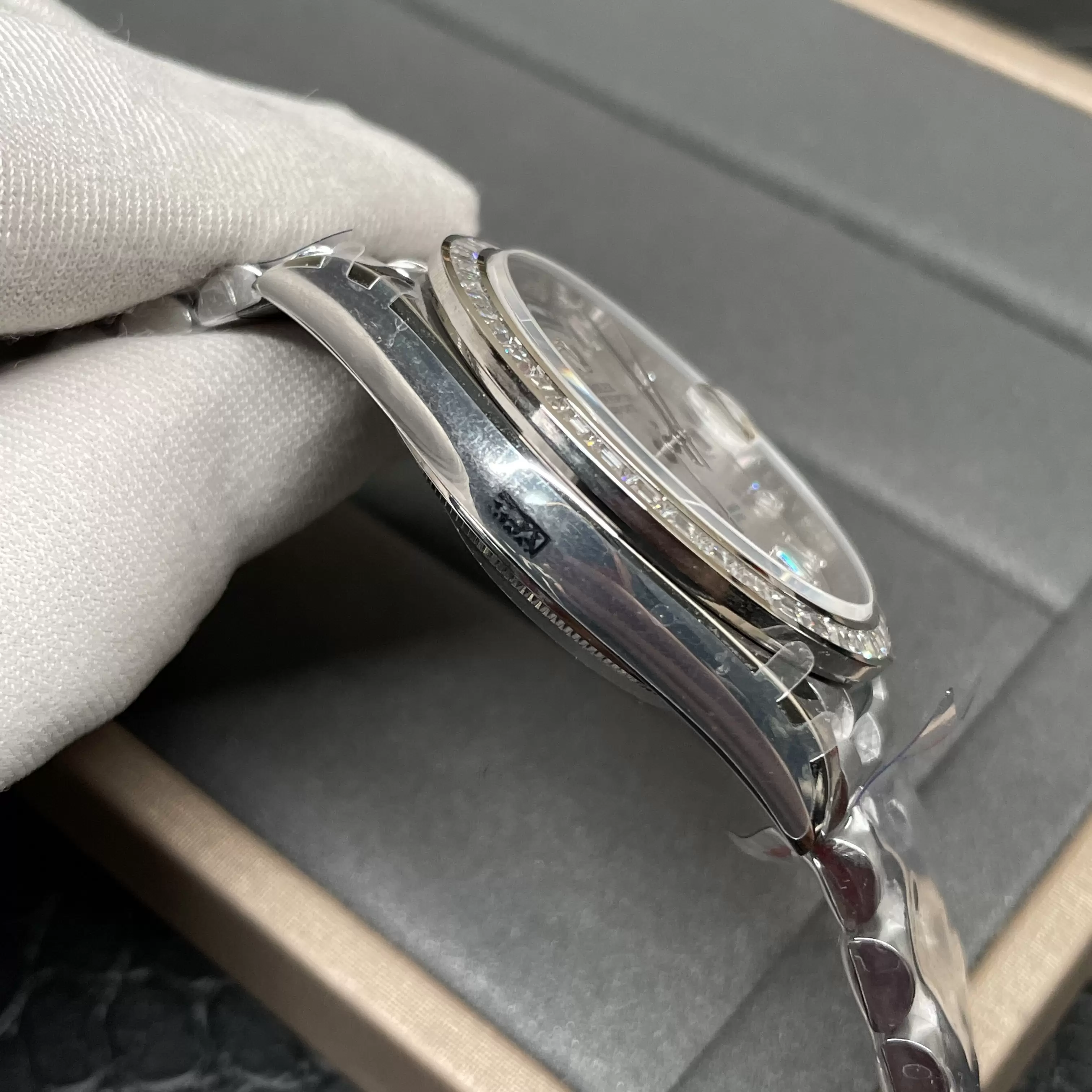 GM공장 V3 롤렉스 데이데이트 메테오 다이아 다이얼 바게트 다이아 베젤 m228236 상세 이미지 7