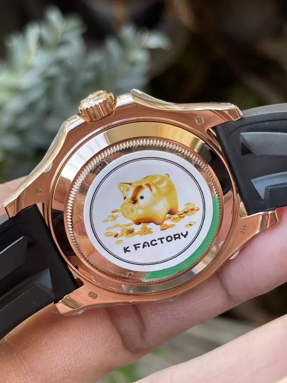 KF공장 롤렉스 요트마스터 로즈골드 금통 레인보우 다이아 베젤 116695SATS 상세 이미지 9