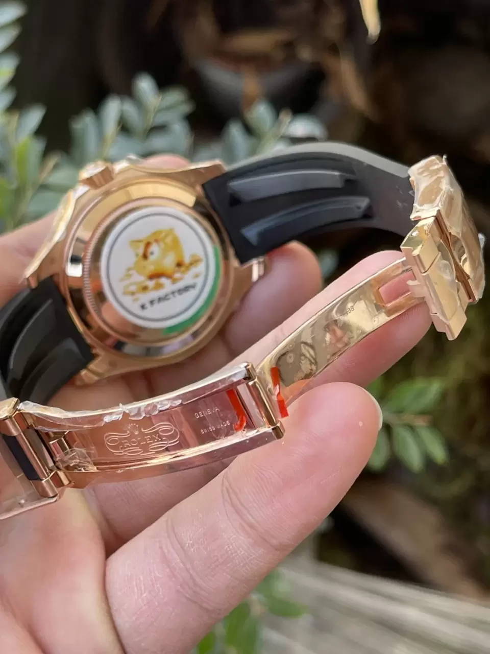 KF공장 롤렉스 요트마스터 로즈골드 금통 레인보우 다이아 베젤 116695SATS 상세 이미지 10