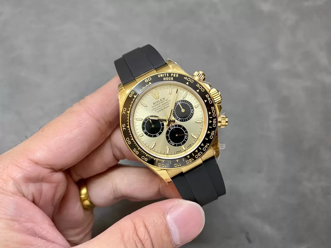 QF공장 롤렉스 코스모그래프 데이토나 샴폐인 다이얼 옐로우골드 금통 러버밴드 m126518 상세 이미지 6
