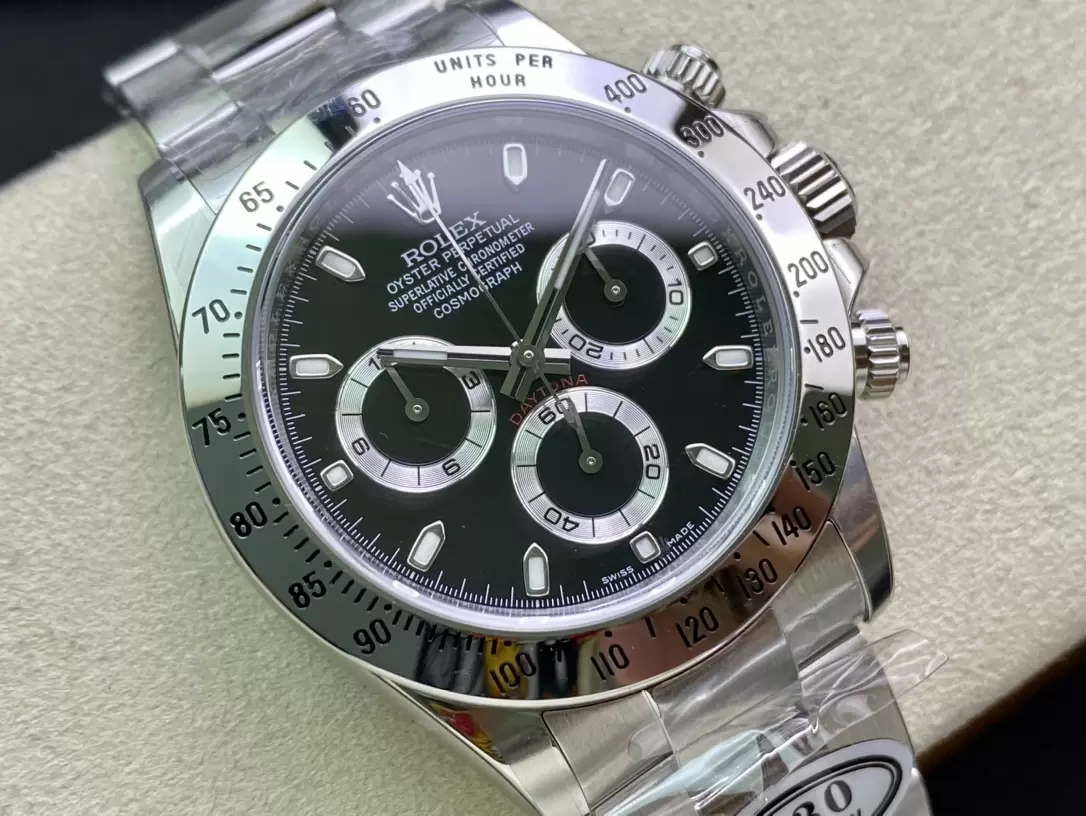 클린공장 롤렉스 데이토나 크로노그래프 검판 다이얼 바인덱스 SS 브레이슬릿 40mm 116509 상세 이미지 3