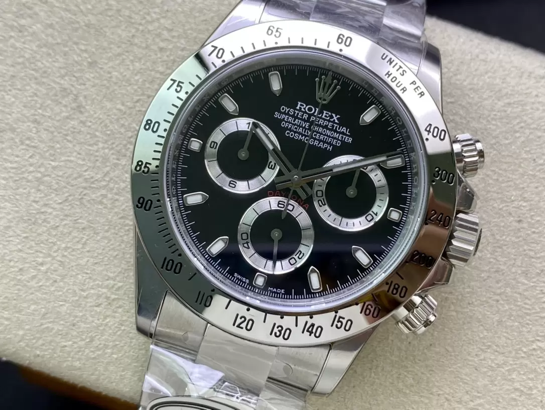 클린공장 롤렉스 데이토나 크로노그래프 검판 다이얼 바인덱스 SS 브레이슬릿 40mm 116509 상세 이미지 4