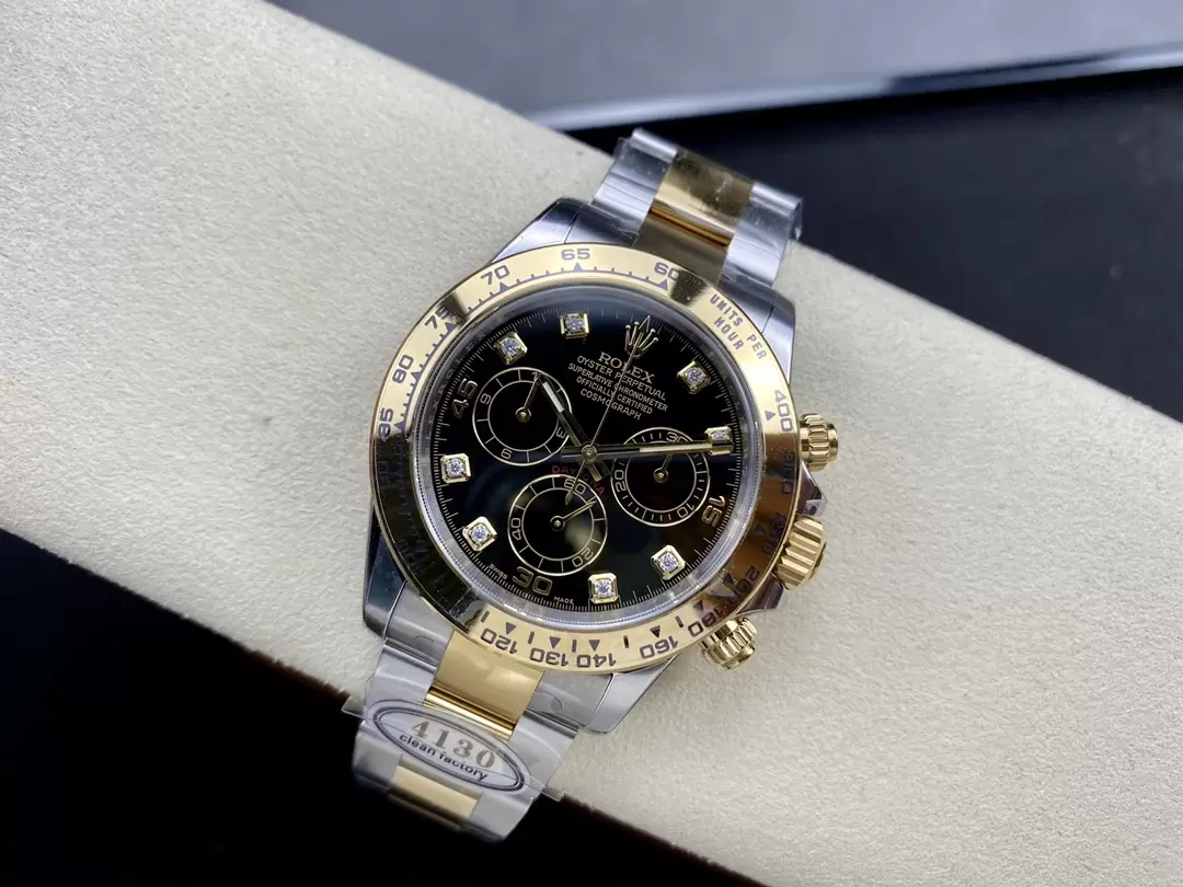 클린공장 롤렉스 데이토나 크로노그래프 검판 다이얼 8P다이아 YG 콤비 40mm 116503 상세 이미지 6