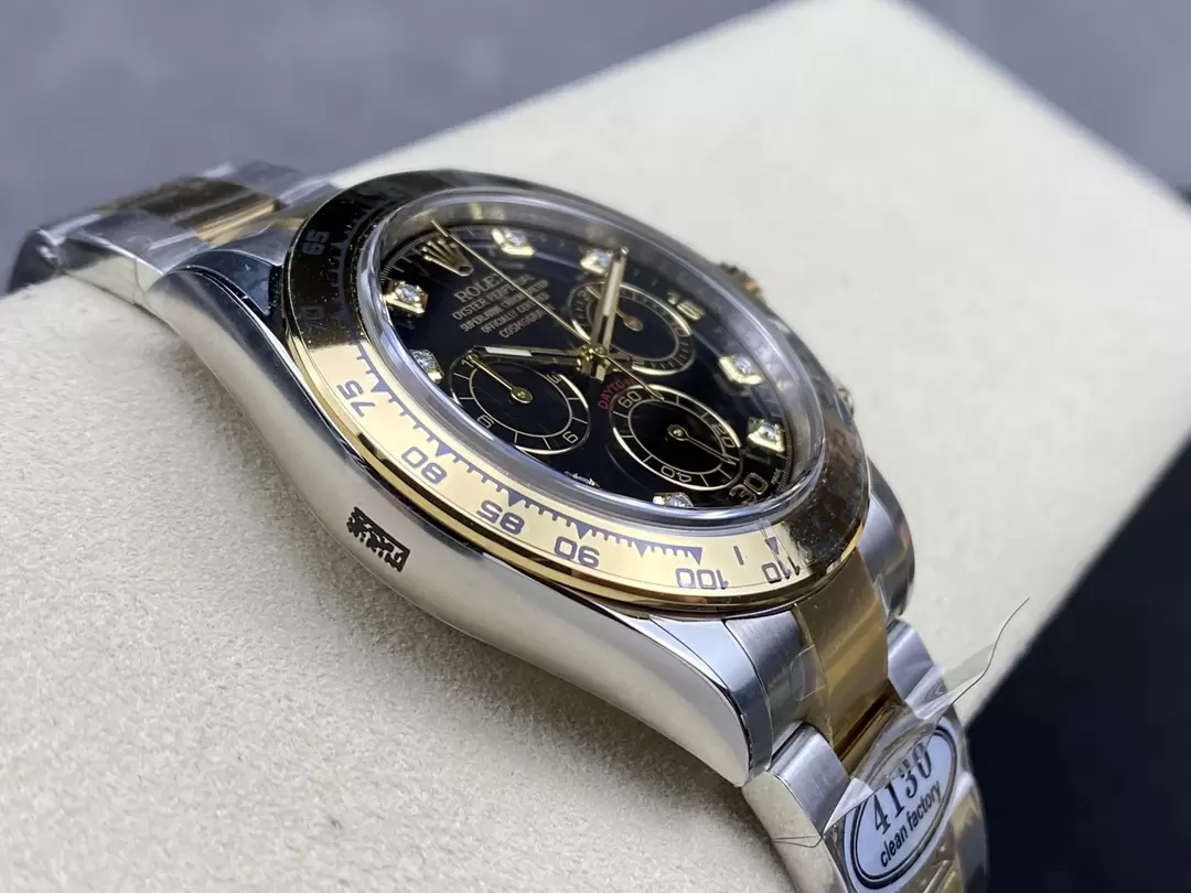 클린공장 롤렉스 데이토나 크로노그래프 검판 다이얼 8P다이아 YG 콤비 40mm 116503 상세 이미지 7