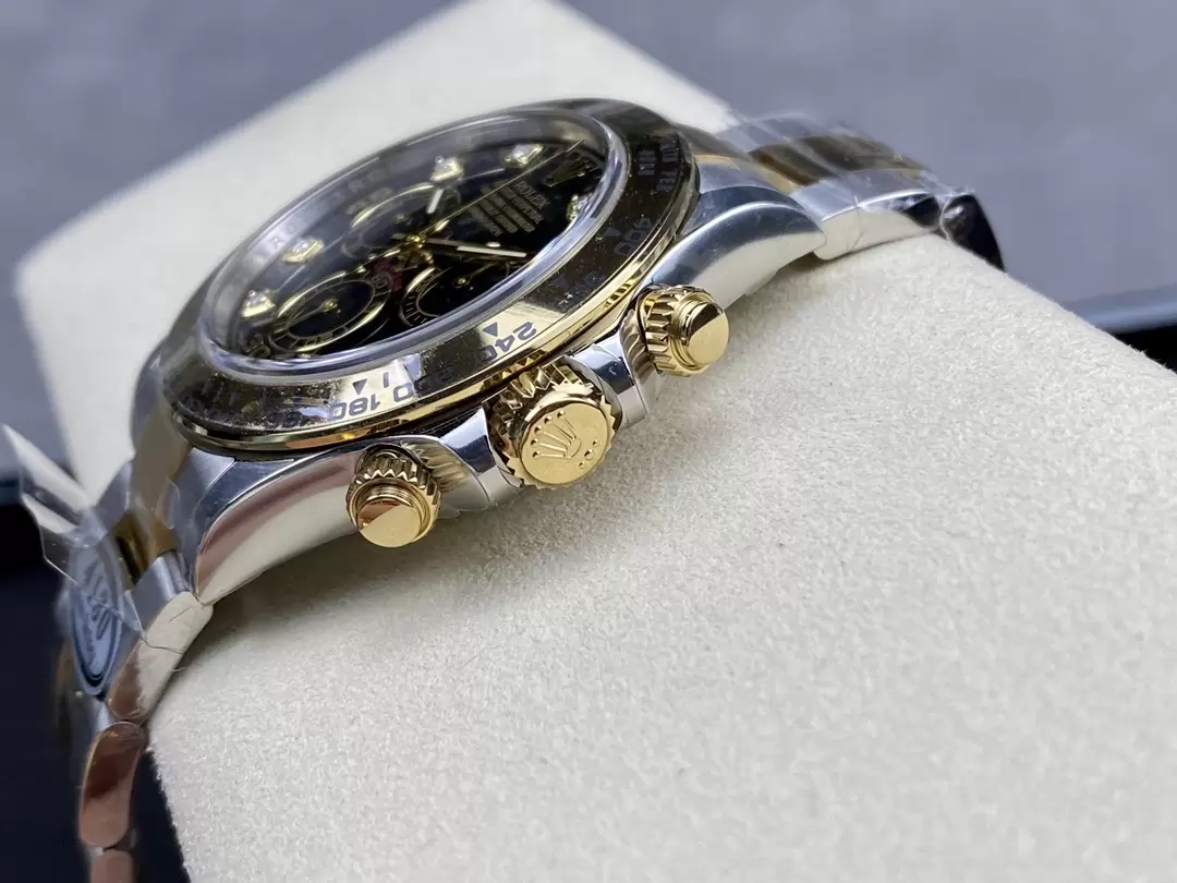 클린공장 롤렉스 데이토나 크로노그래프 검판 다이얼 8P다이아 YG 콤비 40mm 116503 상세 이미지 8